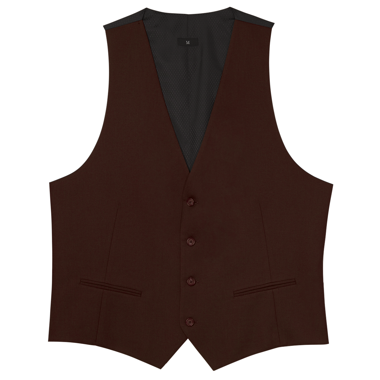 Chocolate Brown Stretch Separates Vest image number 1