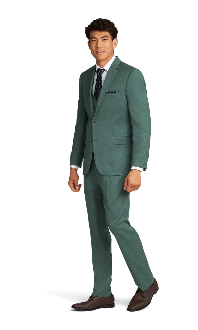 Forest Green Stretch Suit Separates image number 2
