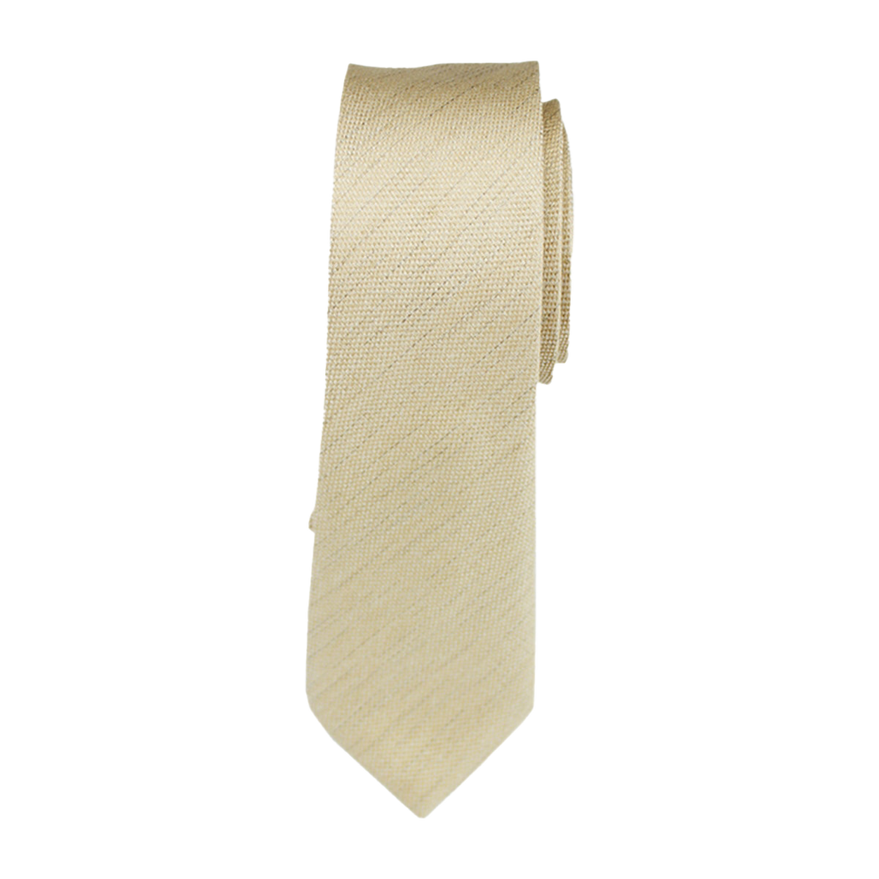 Champagne Matte Long Tie image number 1