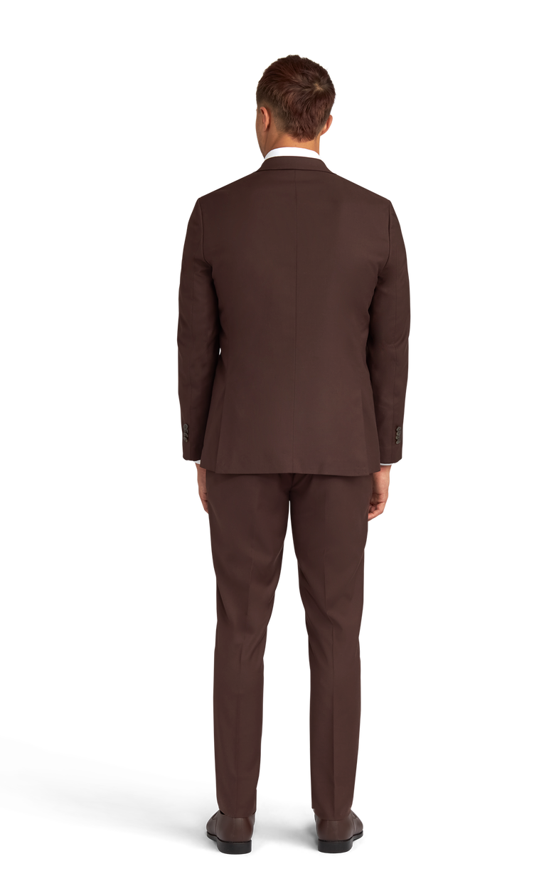 Chocolate Brown Stretch Suit Separates image number 3