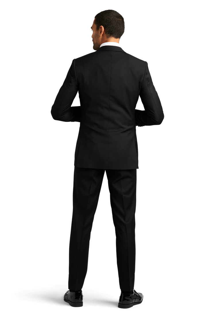 Black Stretch Notch Lapel Tuxedo Separates image number 3
