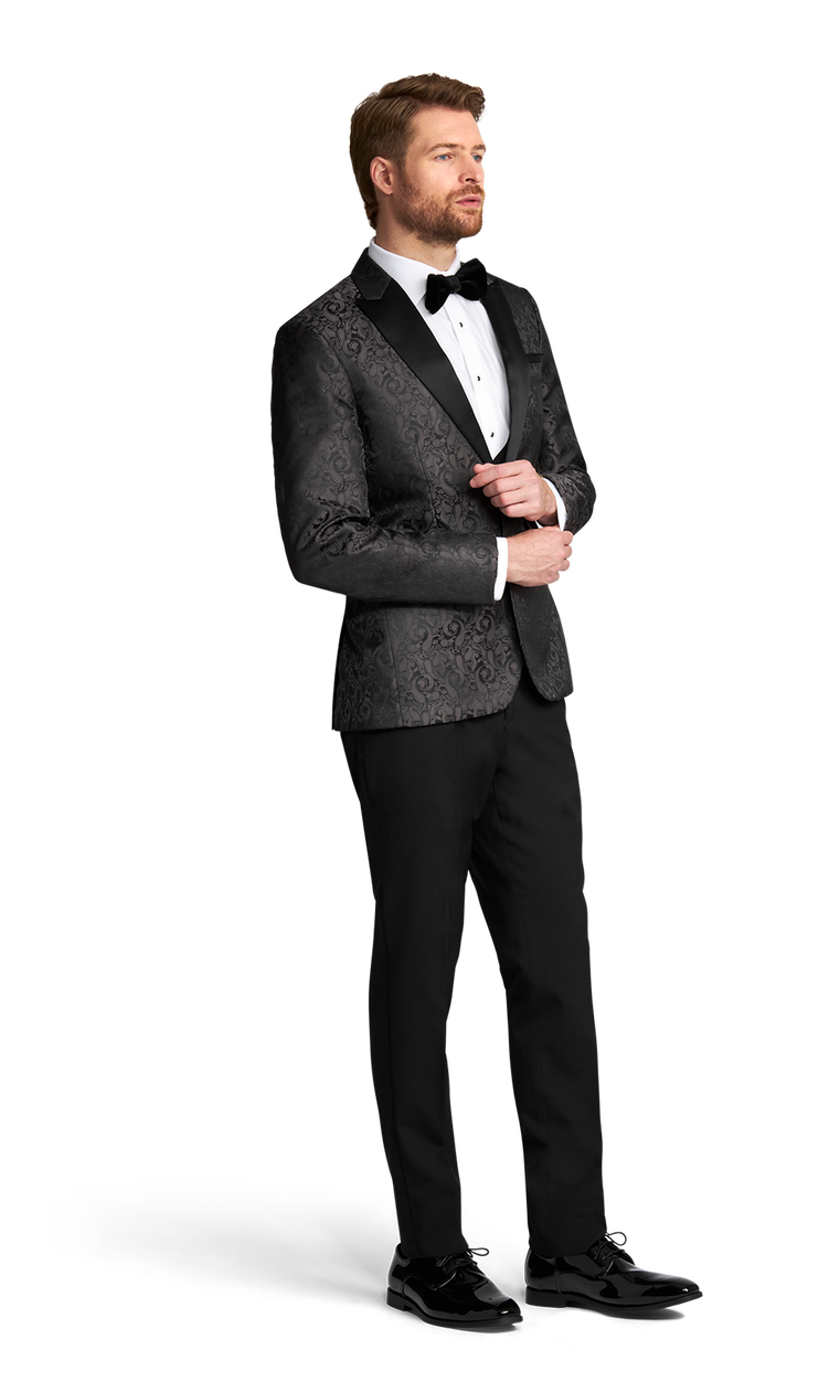 Black Paisley Chase Tuxedo  image number 2