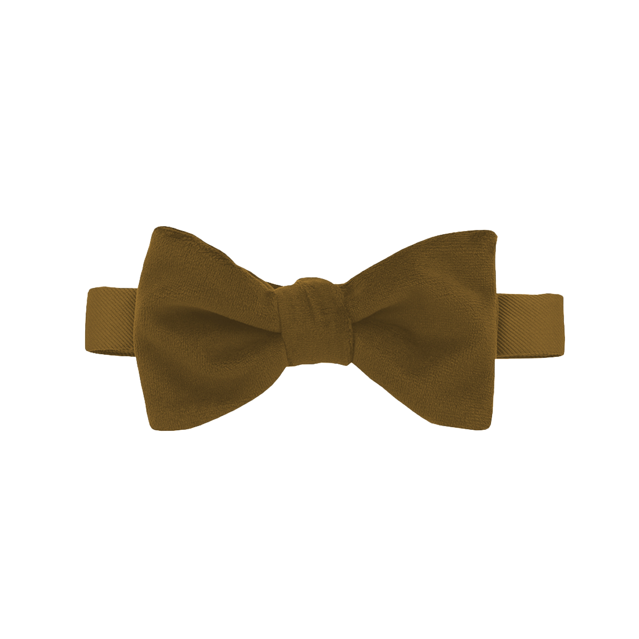 Gold Velvet Bow Tie image number 1