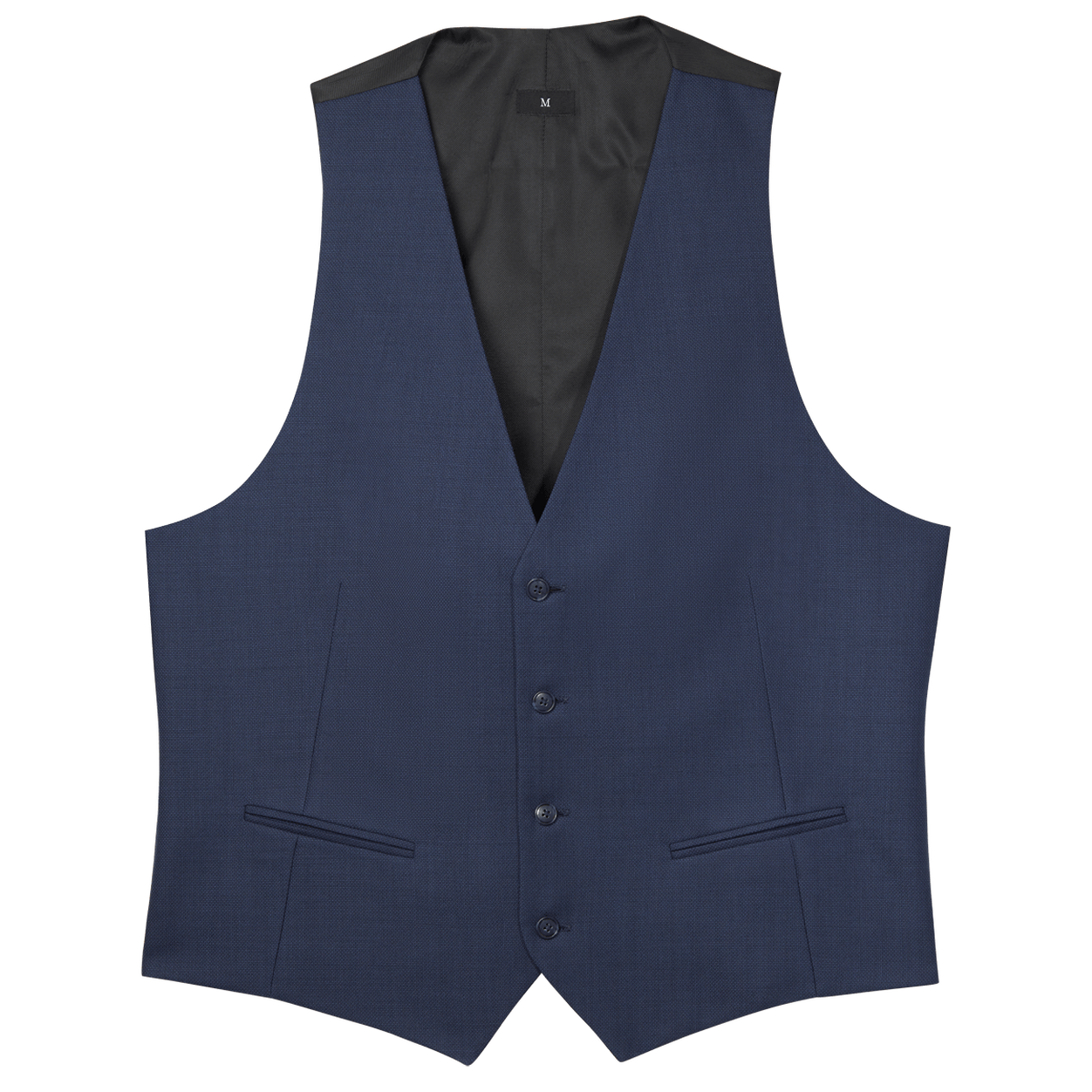 Dark Blue Wool Vest image number 1