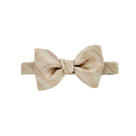 Tan Striped Bow Tie image number 1