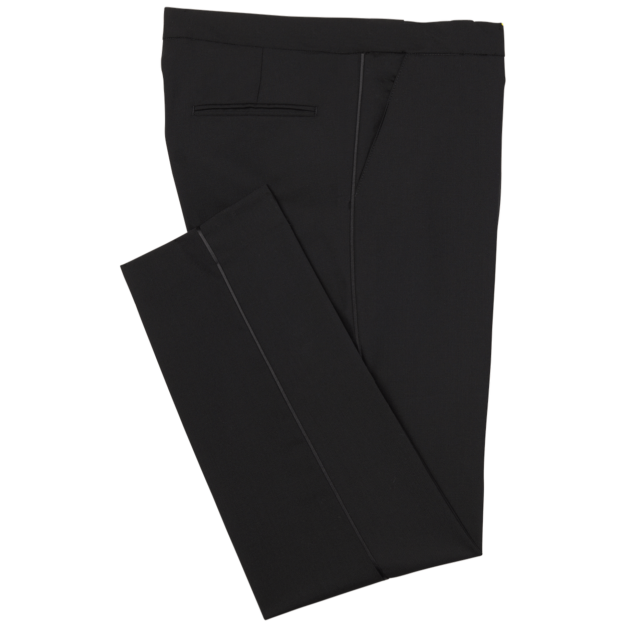 Black Modern Fit Tuxedo Pants image number 1