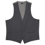 Charcoal Grey Stretch Suit Separates Vest image number 1