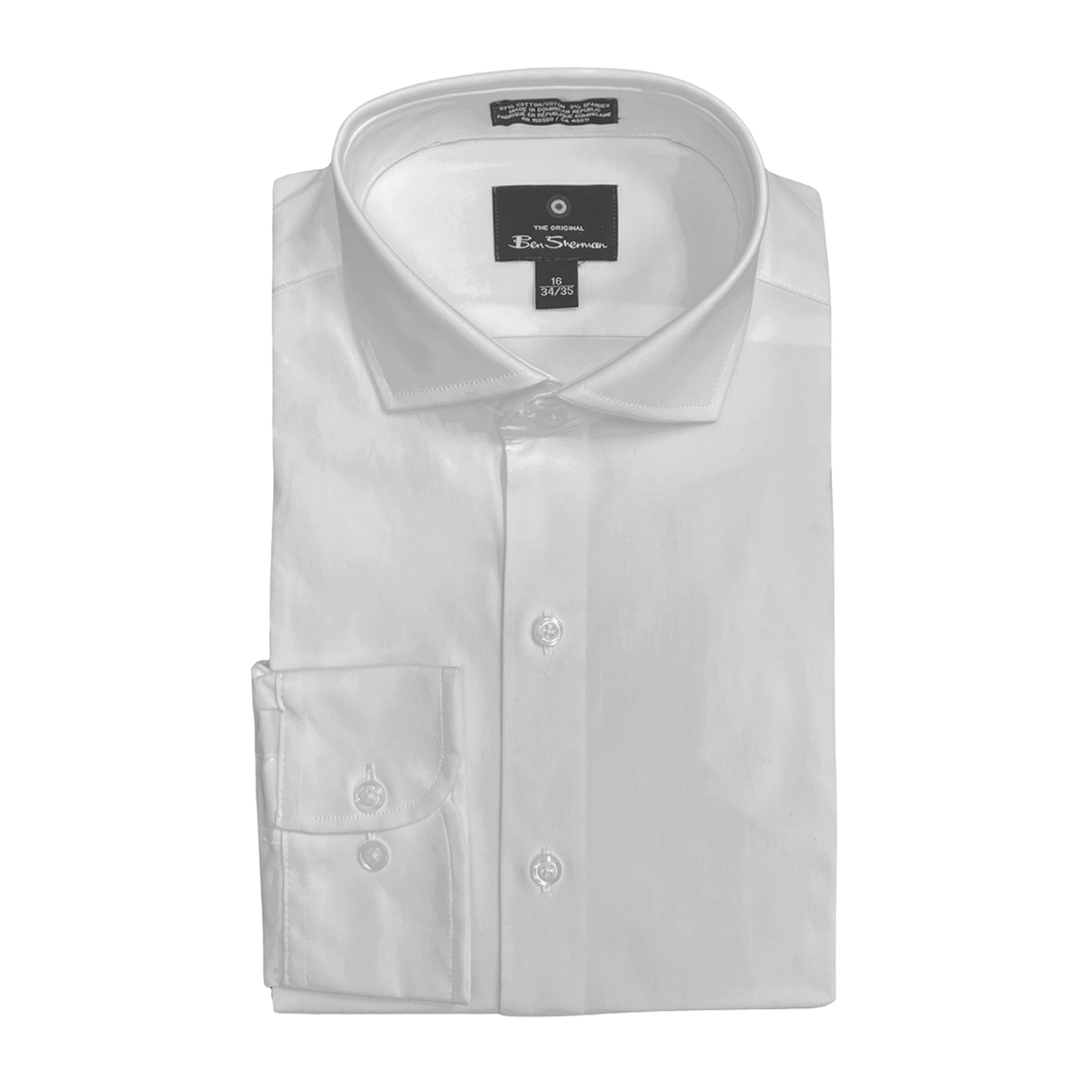 Black Ben Sherman Laydown Collar Shirt image number 1