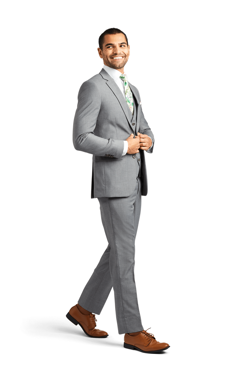 Grey Stretch Suit Separates image number 4