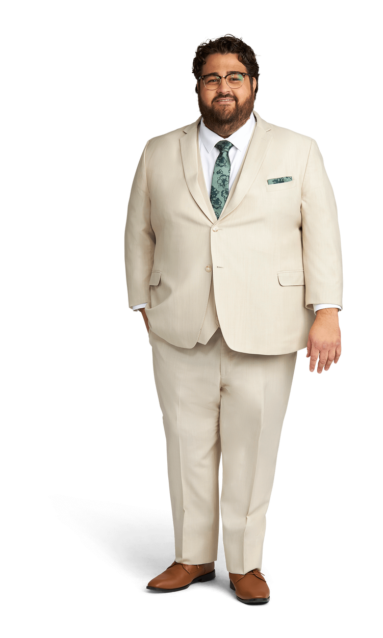 Tan Stretch Suit Separates image number 1