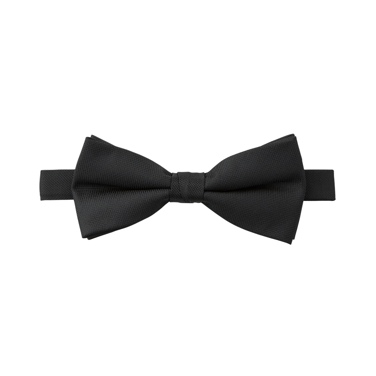 Black Textured Bow Tie image number 1