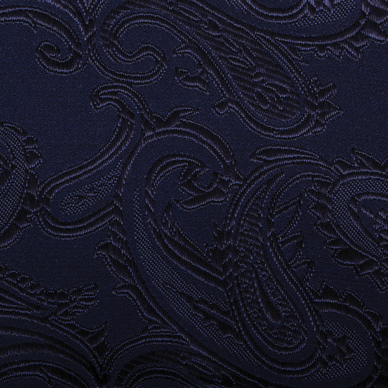 Navy Paisley Pocket Square image number 1