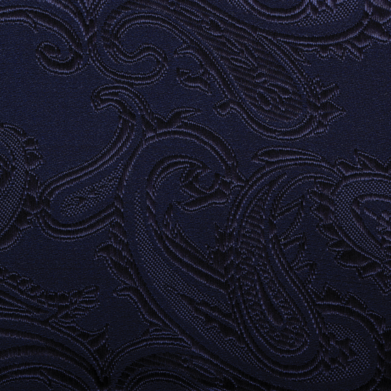 Navy Paisley Pocket Square