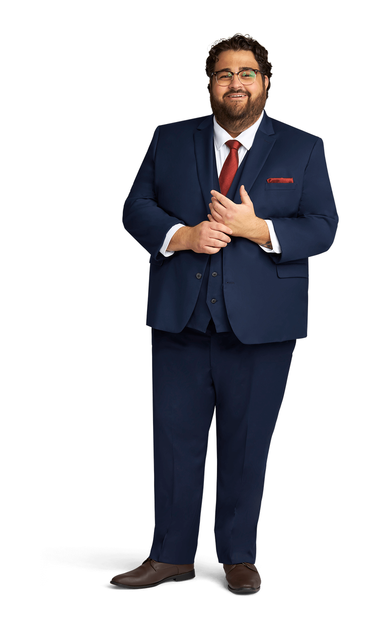 Navy Stretch Suit Separates image number 3