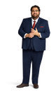 Navy Stretch Suit Separates image number 3