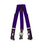Majestic Purple Button And Clip Suspenders image number null