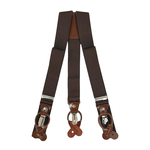 Brown Suspenders with Button & Clips image number 1