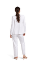 Women's Pearl White Stretch Suit Separates image number 4