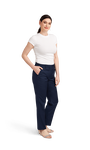Women's Navy Stretch Suit Separates Pants image number 3