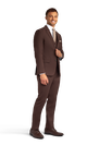 Chocolate Brown Stretch Suit Separates image number 2
