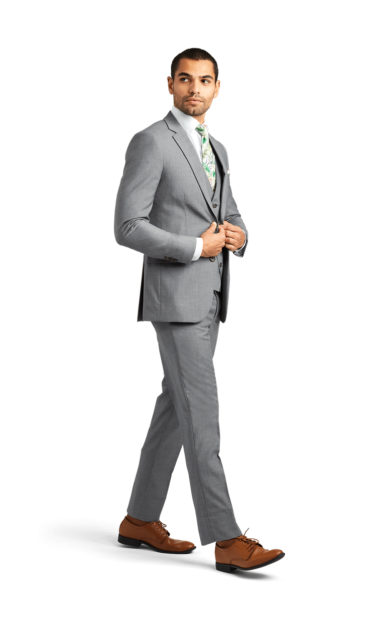 Grey Stretch Suit Separates image number 2
