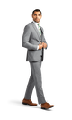 Grey Stretch Suit Separates image number 2