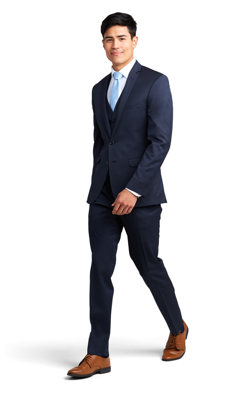 Navy Verona Suit image number null