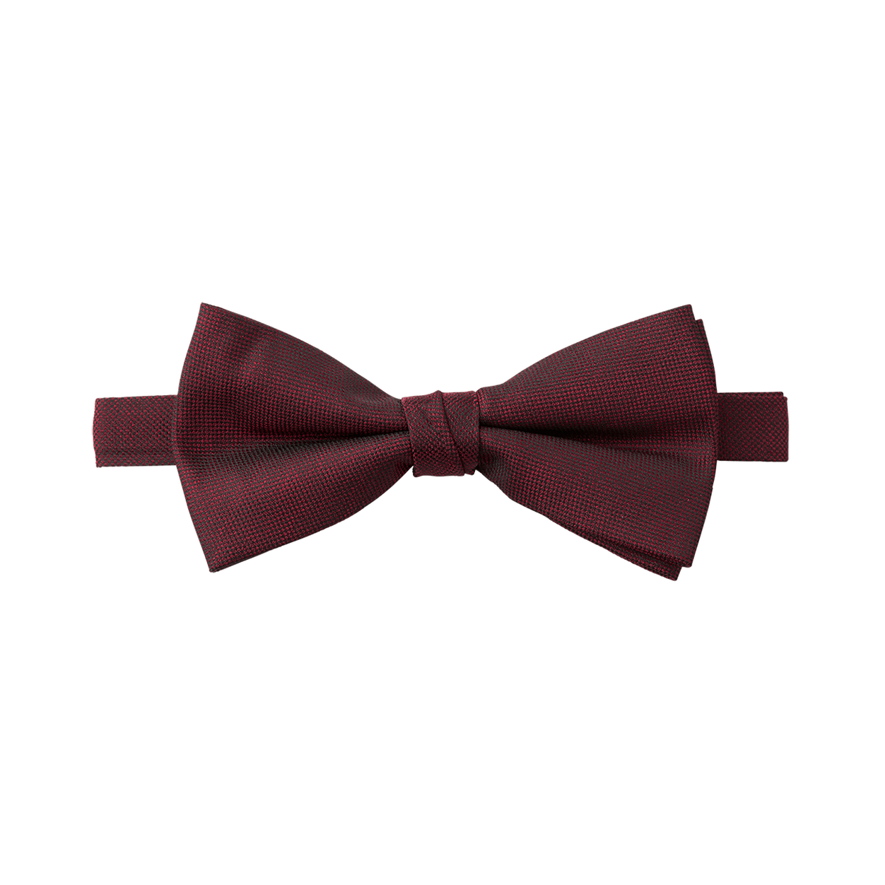 Burgundy Textured Bow Tie image number 1