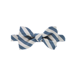 Slate Blue and Tan Striped Bow Tie image number 1