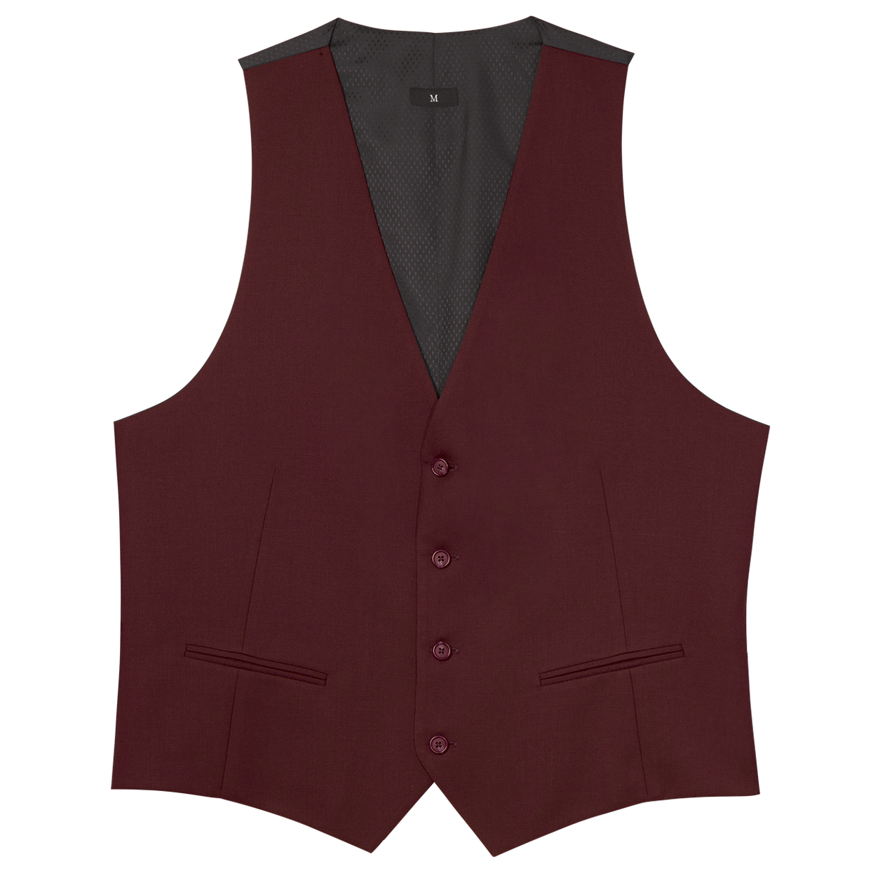 Burgundy Stretch Separates Vest image number 1