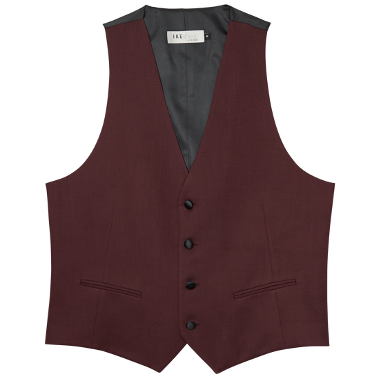 Burgundy Ike Behar Wool Vest
