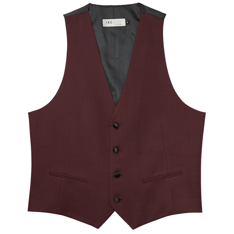 Burgundy Ike Behar Wool Vest