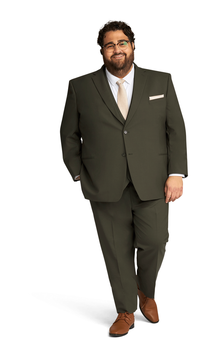 Olive Green Prado Suit image number 7