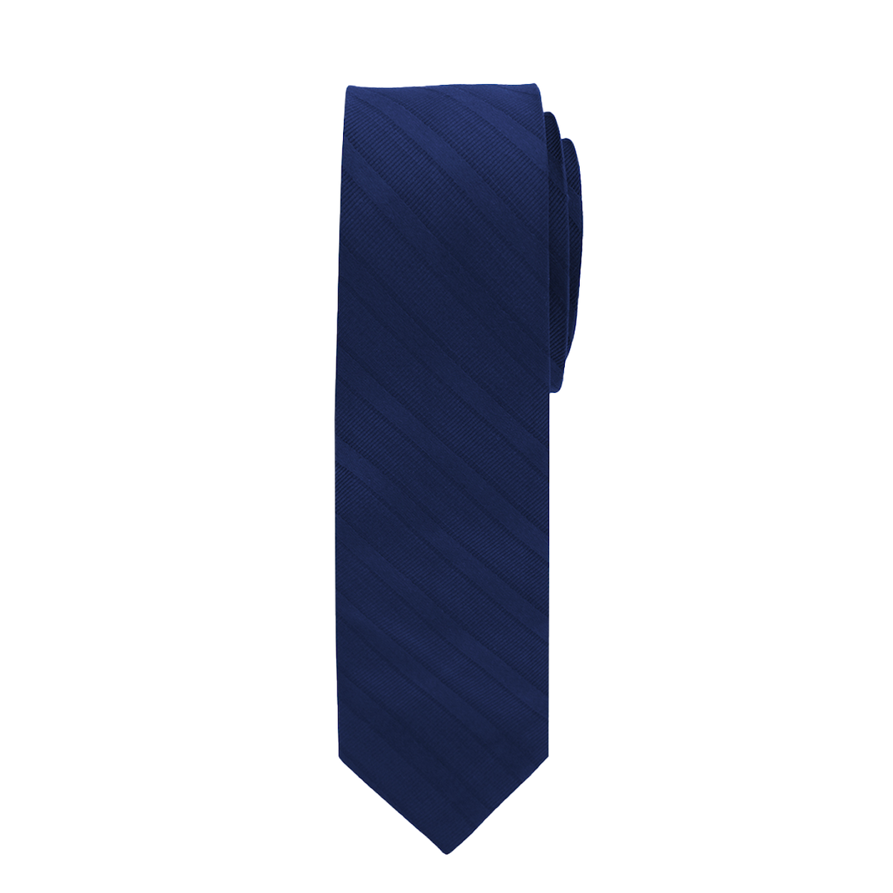 Navy Striped Long Tie image number 1