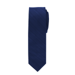 Navy Striped Long Tie image number 1