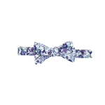 White, Blue, and Purple Floral Bow Tie image number 1