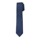 Steel Blue Textured Long Tie image number 1
