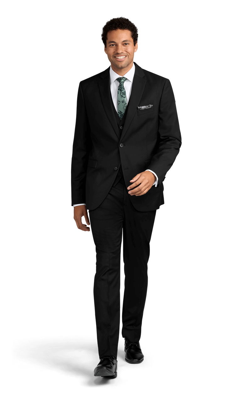 Black Stretch Suit Separates image number 2