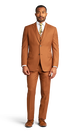 Dark Caramel Stretch Suit Separates image number null