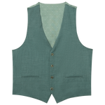 Forest Green Stretch Suit Separates Vest image number 1