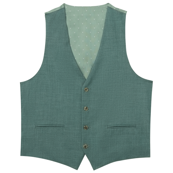 Forest Green Stretch Suit Separates Vest