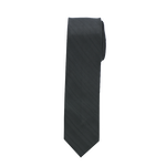 Black Striped Long Tie image number 1