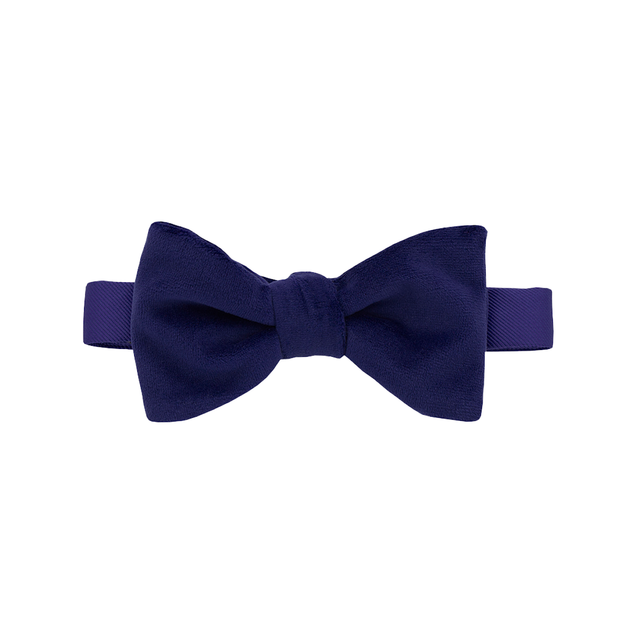 Navy Velvet Bow Tie image number null