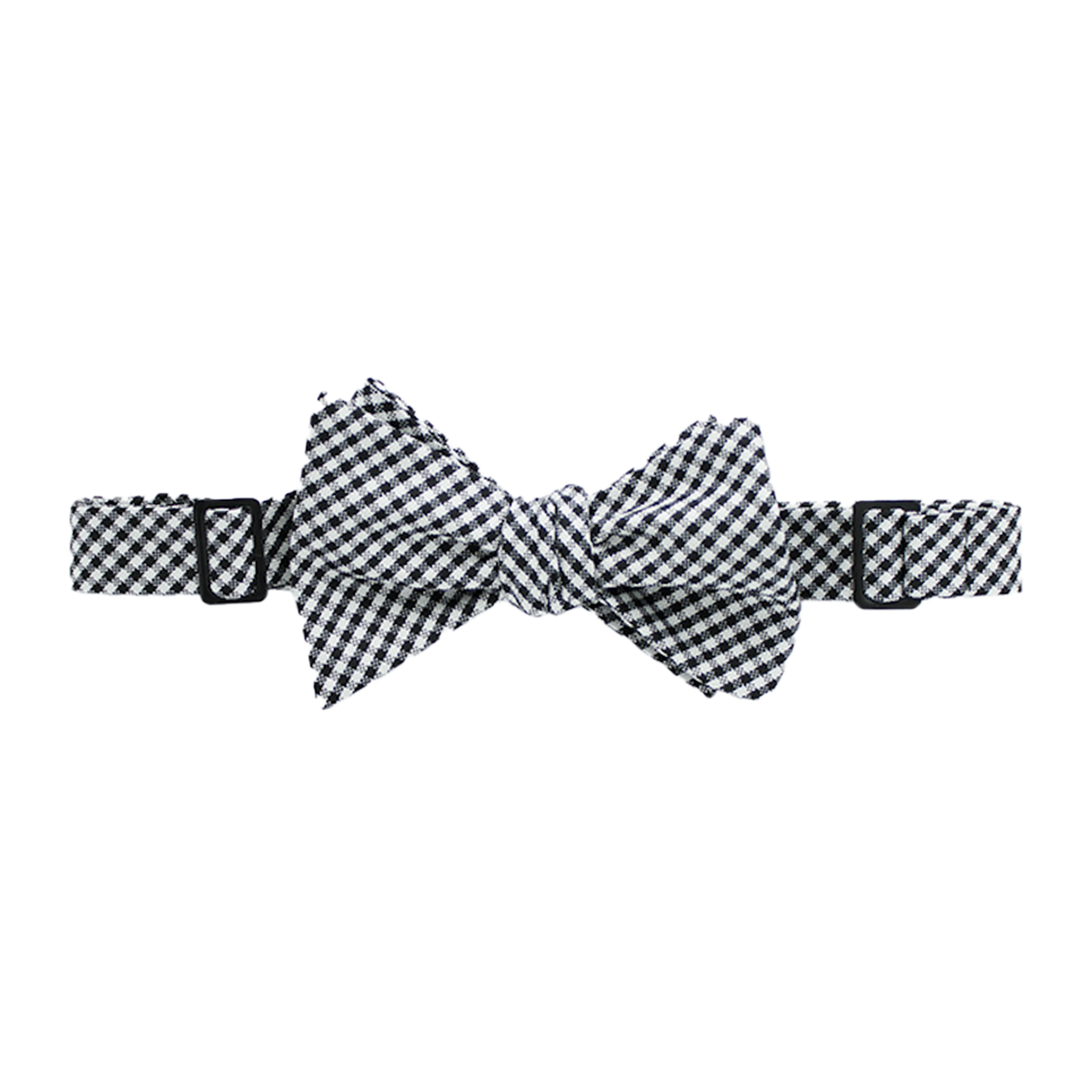 Gingham Plaid Bow Tie image number 1