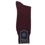 Burgundy Dress Socks image number 1