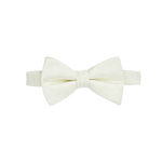 Ivory Striped Bow Tie image number 1