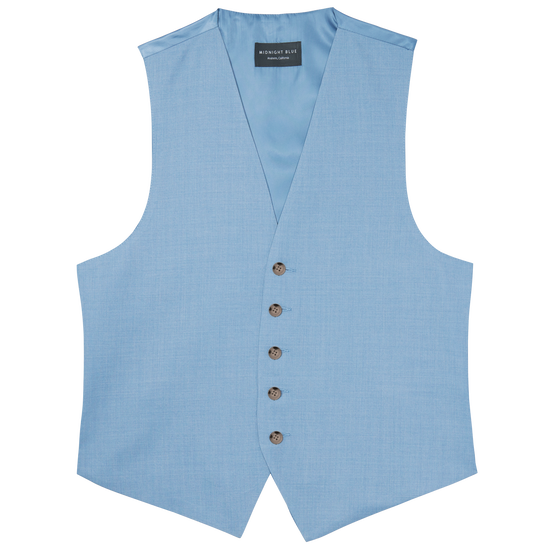 Oxford Blue Stretch Separates Vest