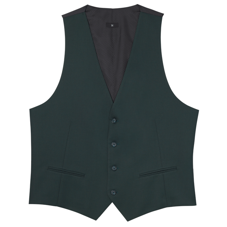 Dark Green Wool Vest