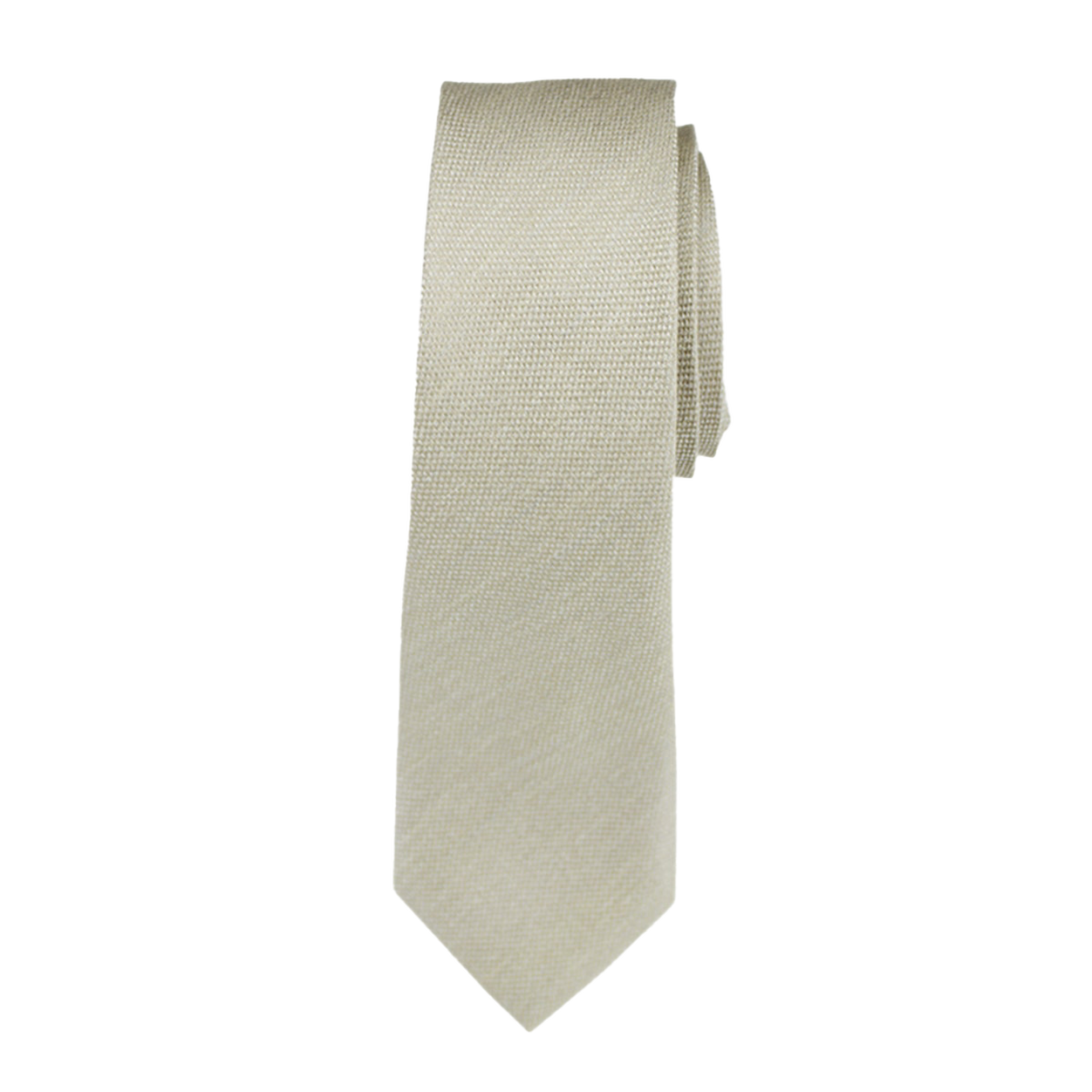 Tan Matte Long Tie image number 1