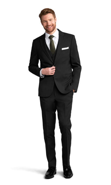 Black Performance Fabric Suit